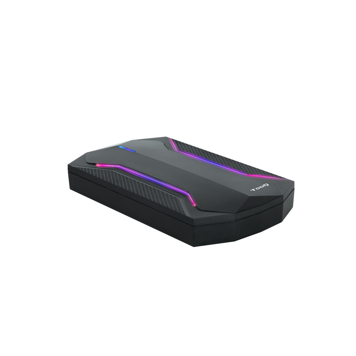 Hårddiskkabinett TooQ TQE-2599RGB Svart USB Micro-USB Micro USB B USB 3.2 - 2