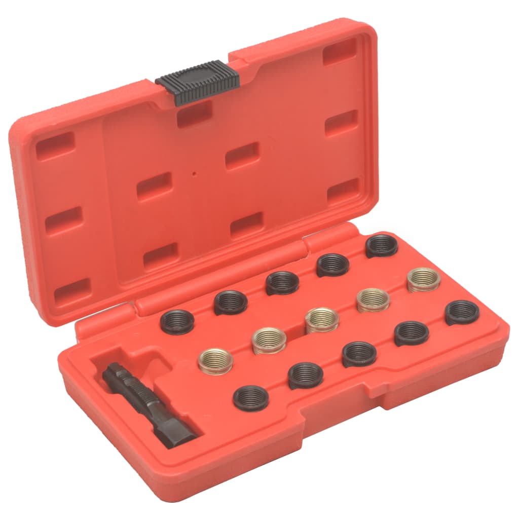 vidaXL Reparationssats för tändstiftsgängor 16 delar M14x1,25