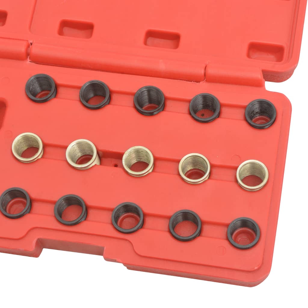 vidaXL Reparationssats för tändstiftsgängor 16 delar M14x1,25 - 5