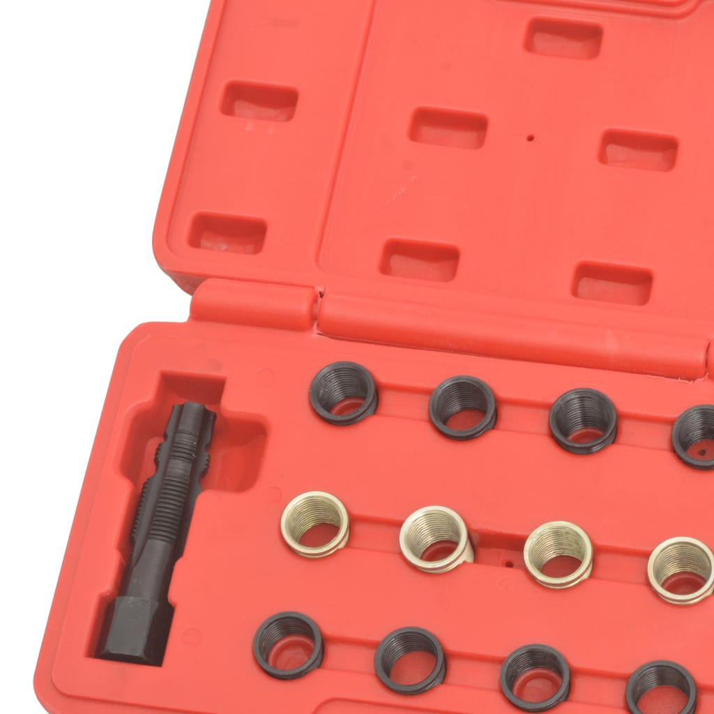 vidaXL Reparationssats för tändstiftsgängor 16 delar M14x1,25 - 4