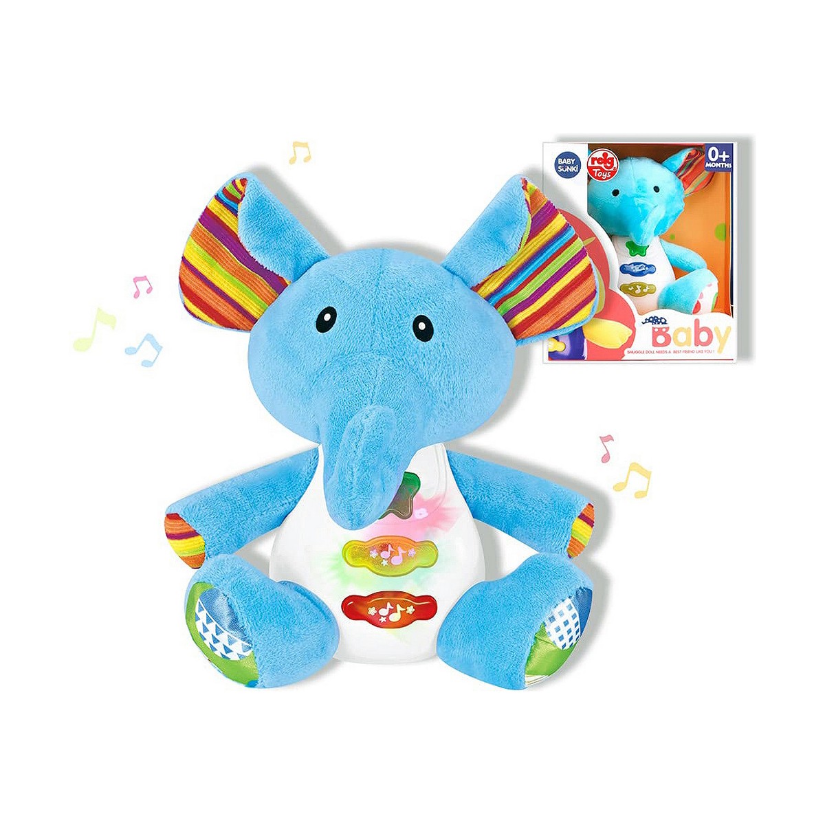 Musikalisk Plyschdocka Reig Elefant 15 cm - 2
