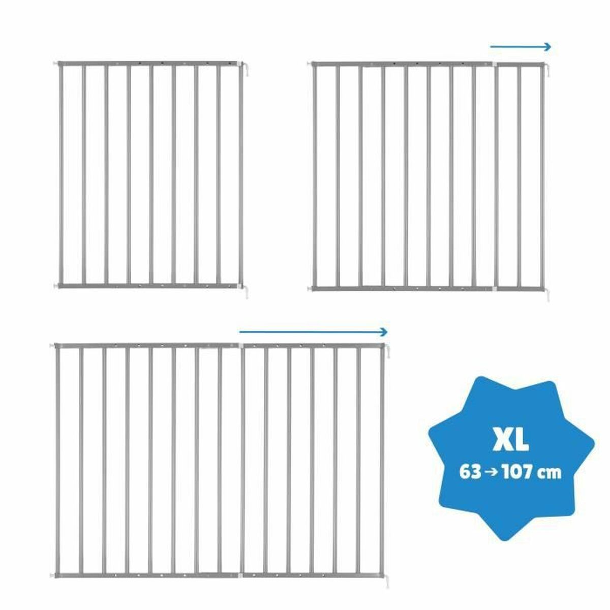 Säkerhetsbarriär Badabulle Safe & Protect XL 107 cm - 6