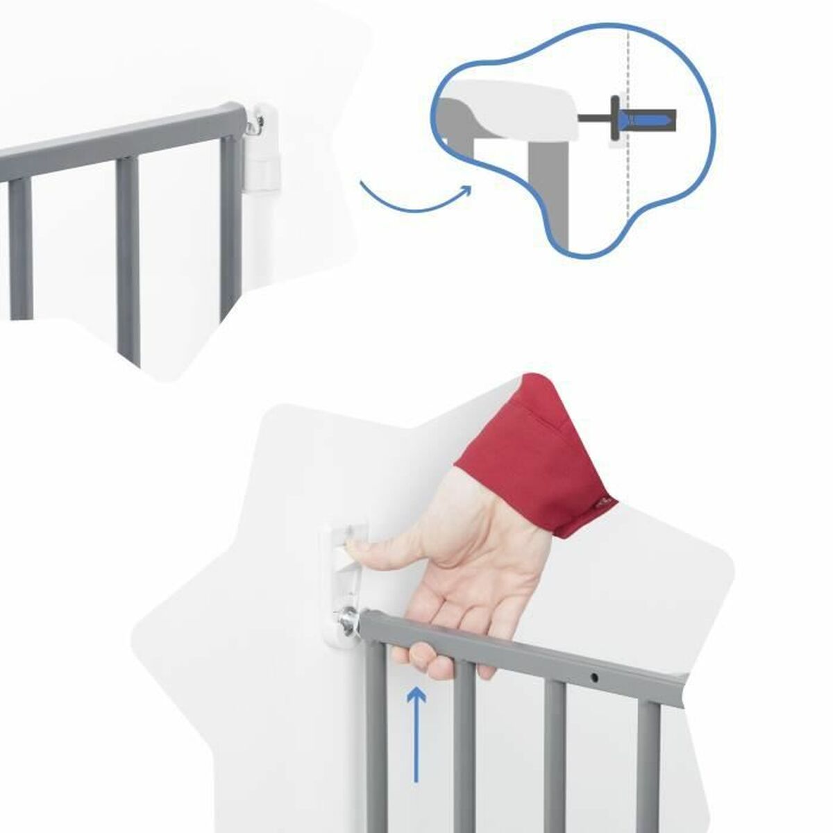 Säkerhetsbarriär Badabulle Safe & Protect XL 107 cm - 5