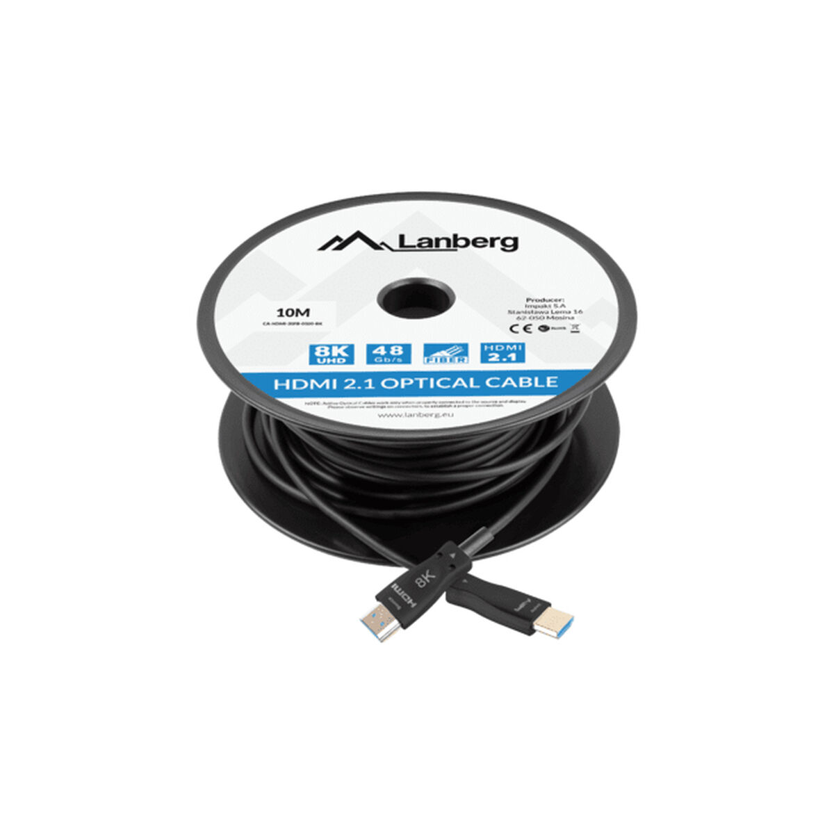 Kabel HDMI Lanberg CA-HDMI-30FB-0100-BK Svart 10 m - 5