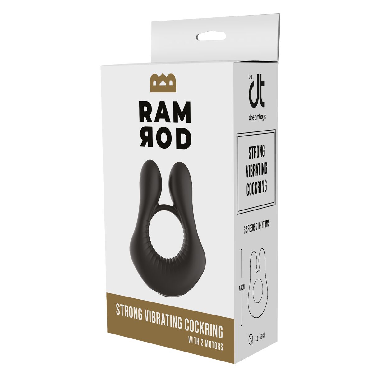 Penisring Dream Toys Ramrod Svart - 8