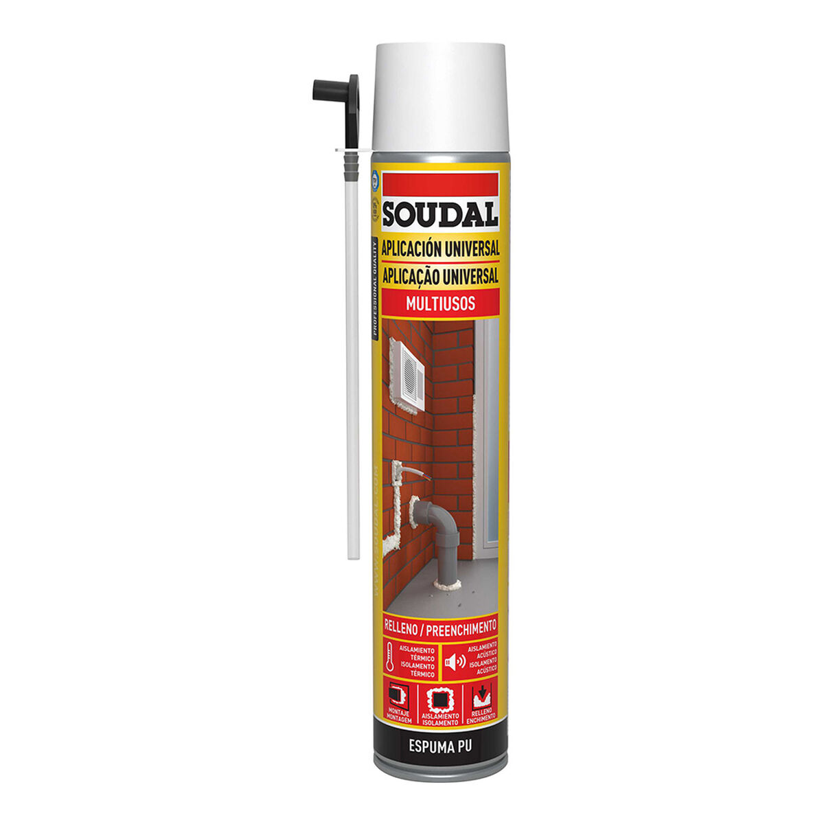 Skum Soudal Classic 115797 Polyuretan 750 ml - 2