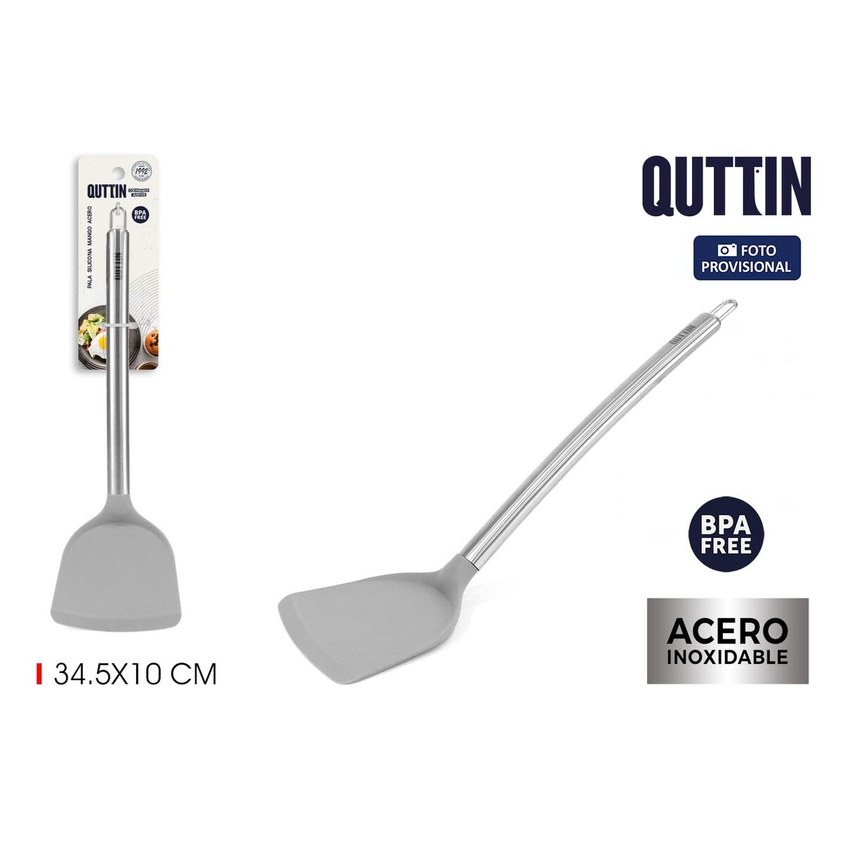 Stekspade Quttin Silikon Rostfritt stål Stål - 2