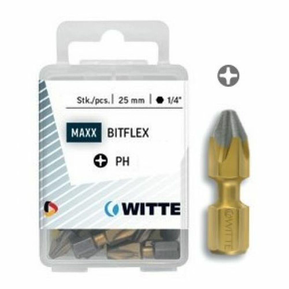 Bitssats WITTE PH 2 DIAMOND FLEX PH2 5 antal