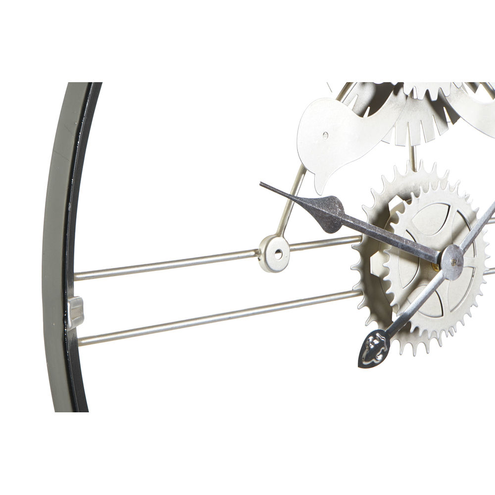 Väggklocka DKD Home Decor Silvrig Gyllene Järn Drev 60 x 5 x 60 cm (2 antal) - 3