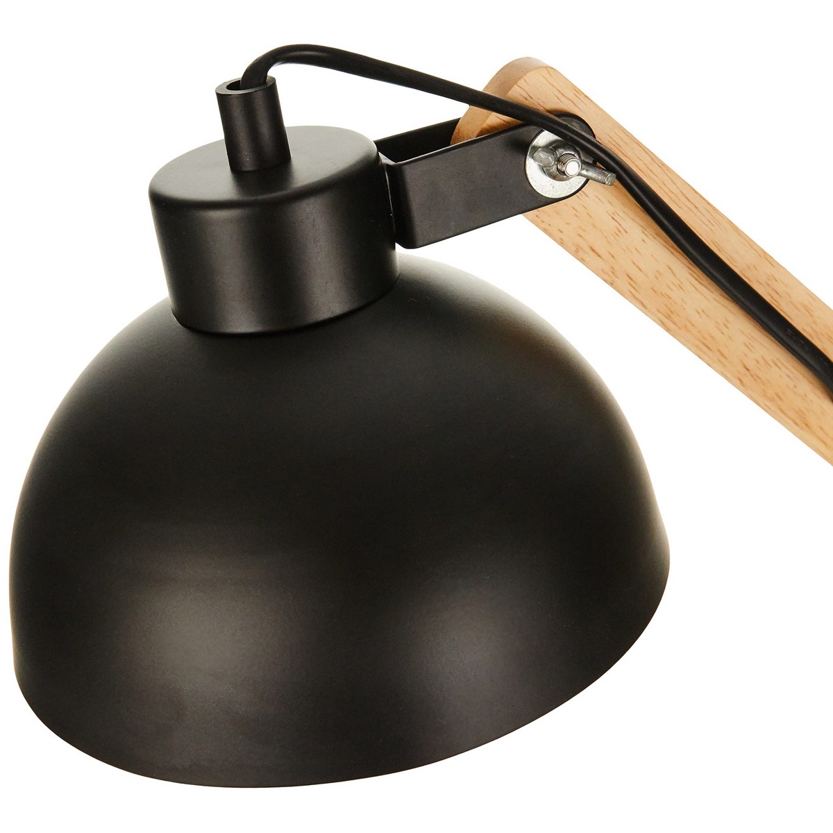Flexo/skrivbordslampa EDM 32116 Svart Trä Metall 60 W E27 Ø 16 x 52 cm Ø 16 x 53 cm - 2