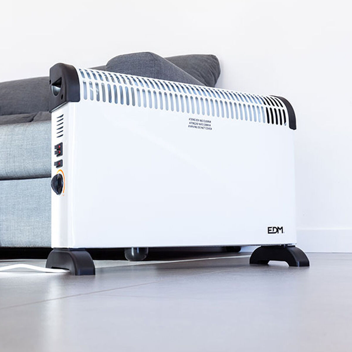Konvektionselement EDM 07134 07134 Vit 2000 W - 7