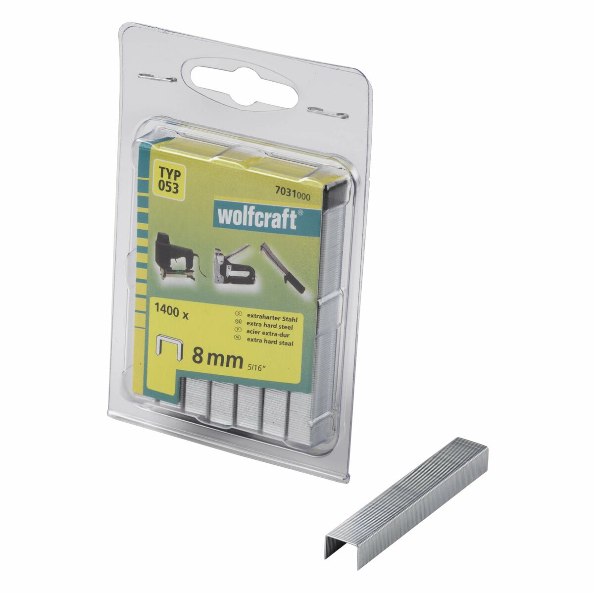 Häftklamrar Wolfcraft 7031000 Nº 053 1400 antal - 3