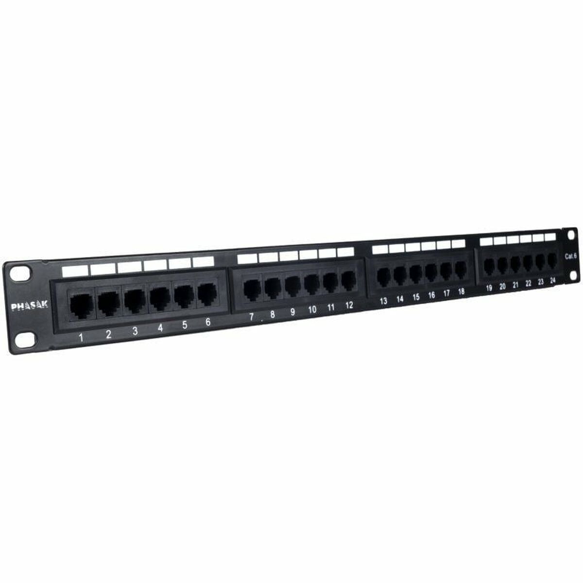 Patchpanel 24 UTP Portar Kategori 6 Phasak PU 2420