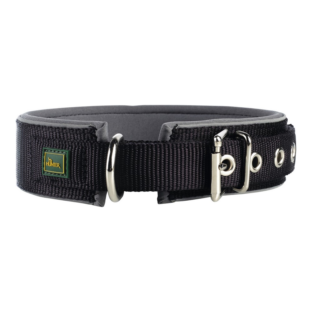 Hundhalsband Hunter Neoprene Reflect Svart