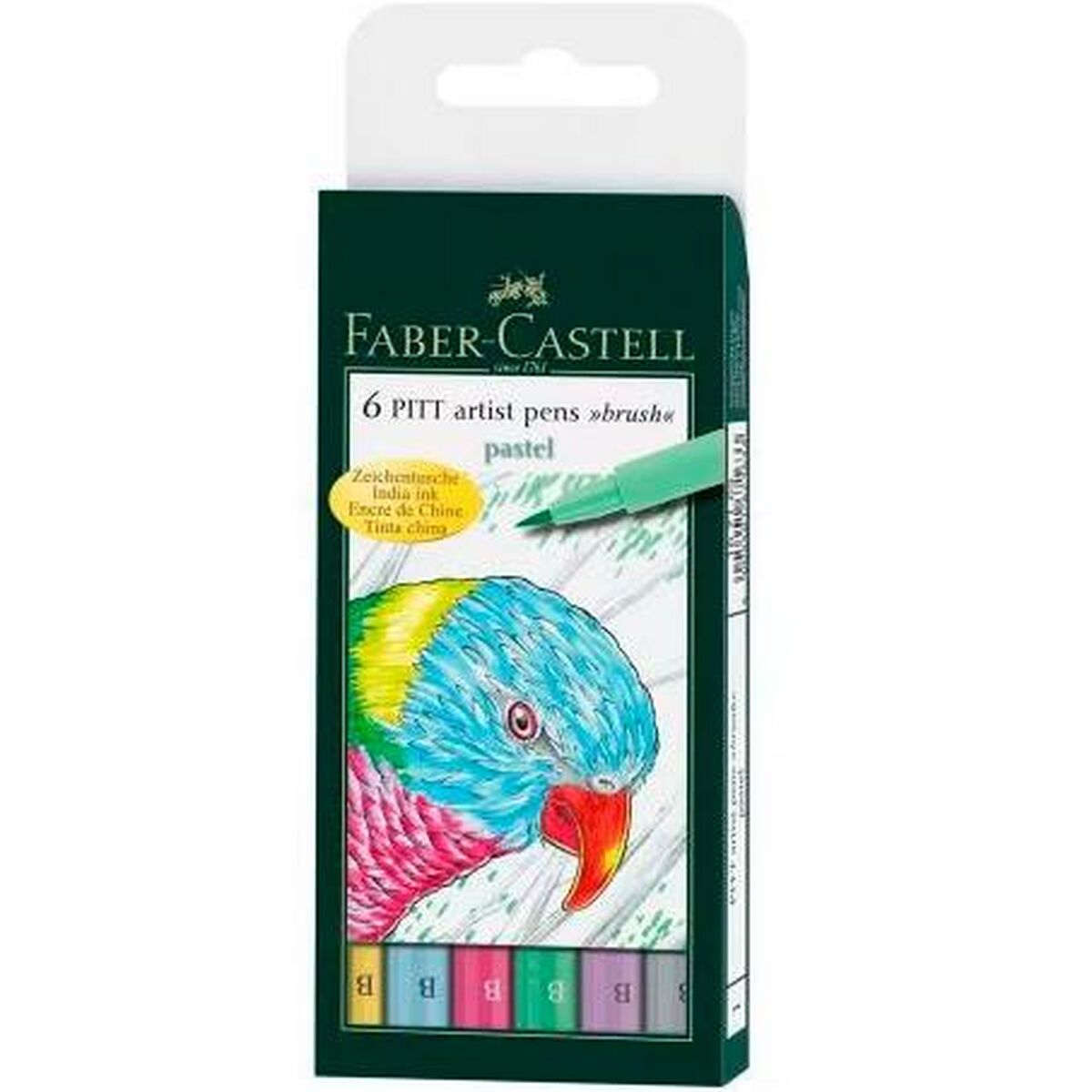 Tuschpennor Faber-Castell Pitt Artist Fall Bakverk (5 antal) - 2