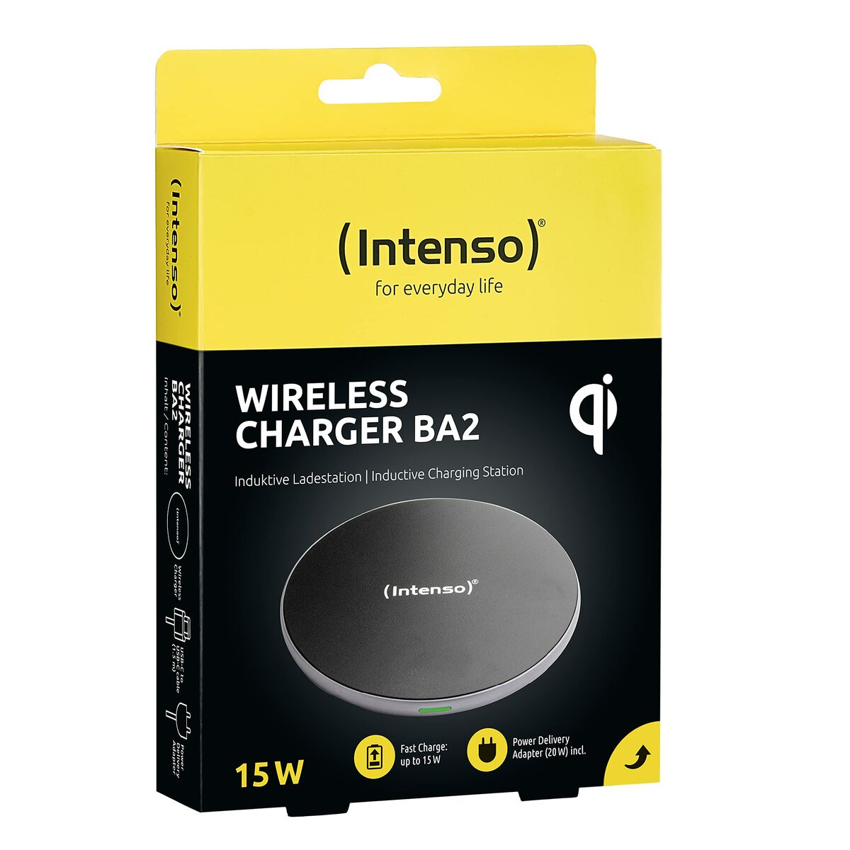 Trådlös laddare INTENSO 7410520 Vit Svart Svart/Silvrig - 4