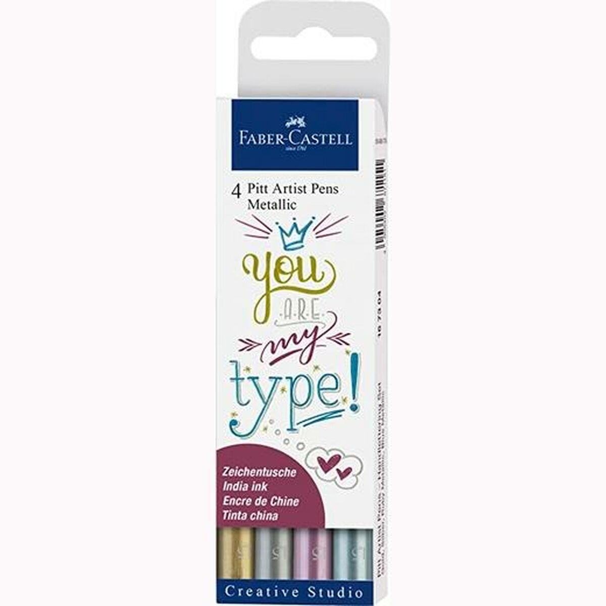 Tuschpennor Faber-Castell Pitt Artist Metallic Fall (5 antal) - 2