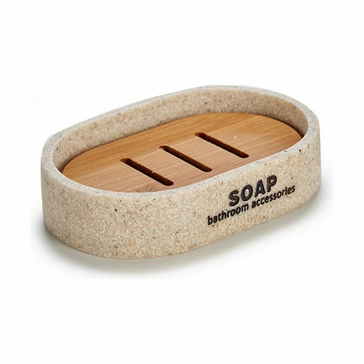Tvålfat Berilo Beige Harts 8 x 2,5 x 12,5 cm 12,5 x 2,5 x 8,5 cm (12 antal) - 2