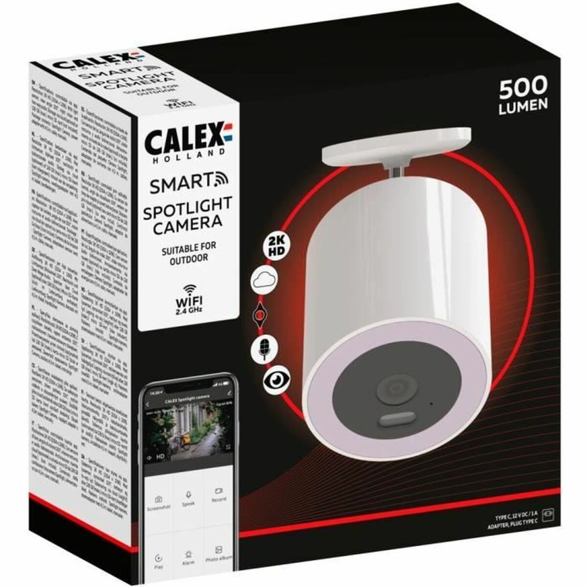 Övervakningsvideokamera Calex Spotlight Security - 6
