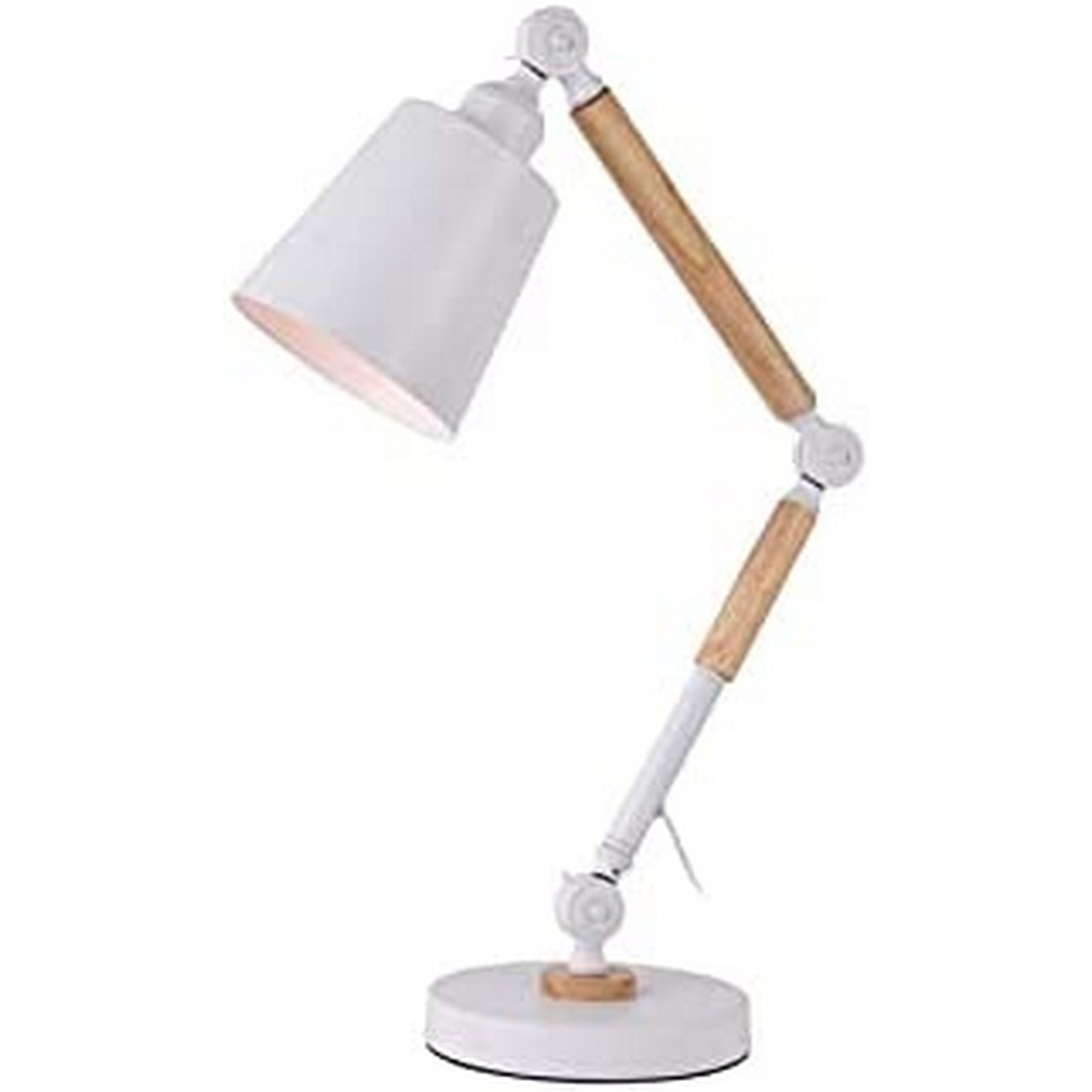 Flexo/skrivbordslampa EDM 32117 Vit Metall 60 W E27 Ø 18 x 53 cm