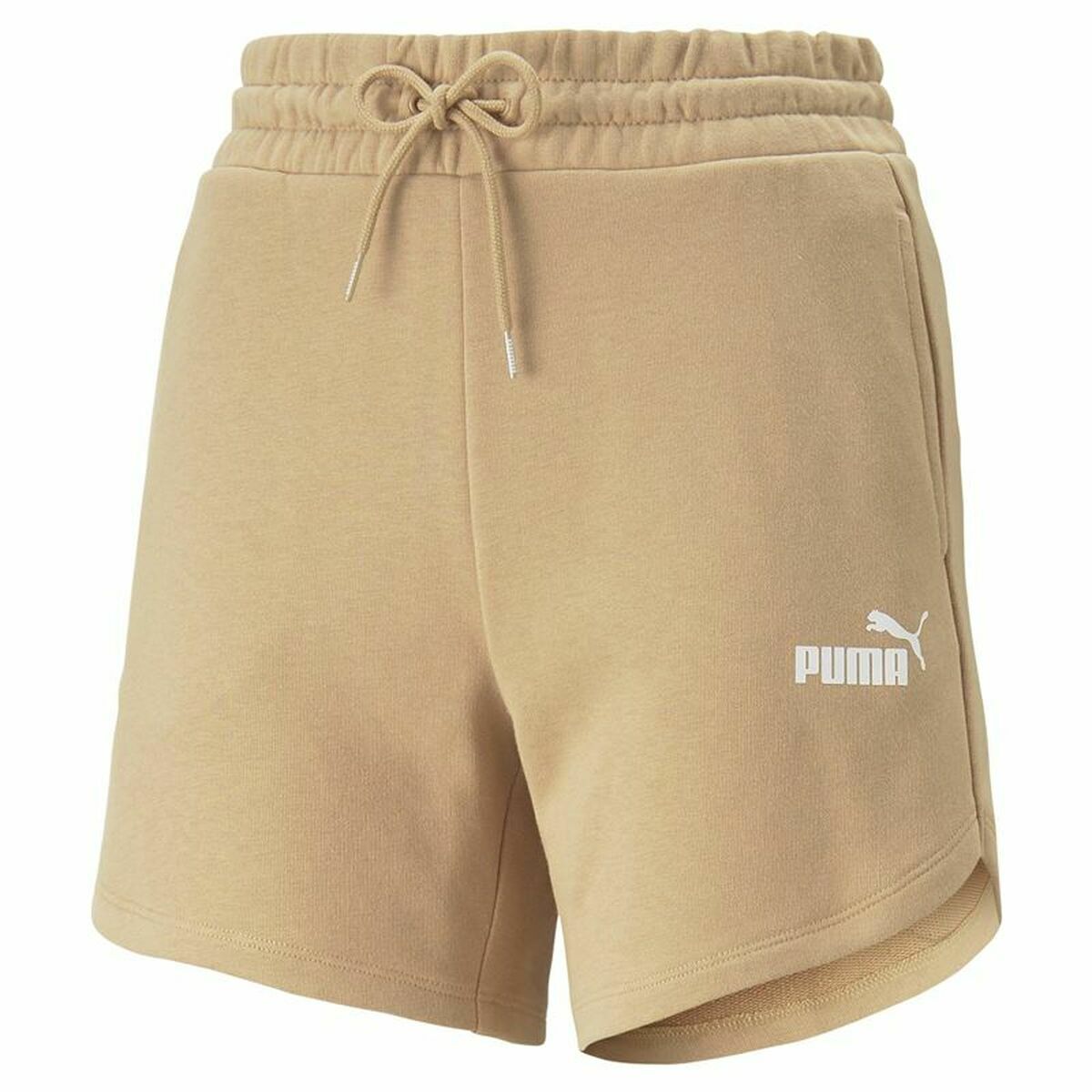 Sportshorts för kvinnor Puma Essentials 5" High Waist Beige - 3