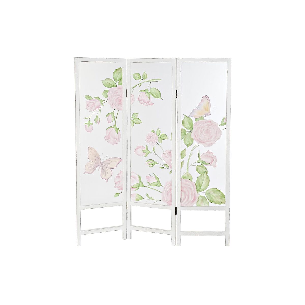 Skärm DKD Home Decor Trä Nylon (150 x 2,5 x 180 cm) - 5