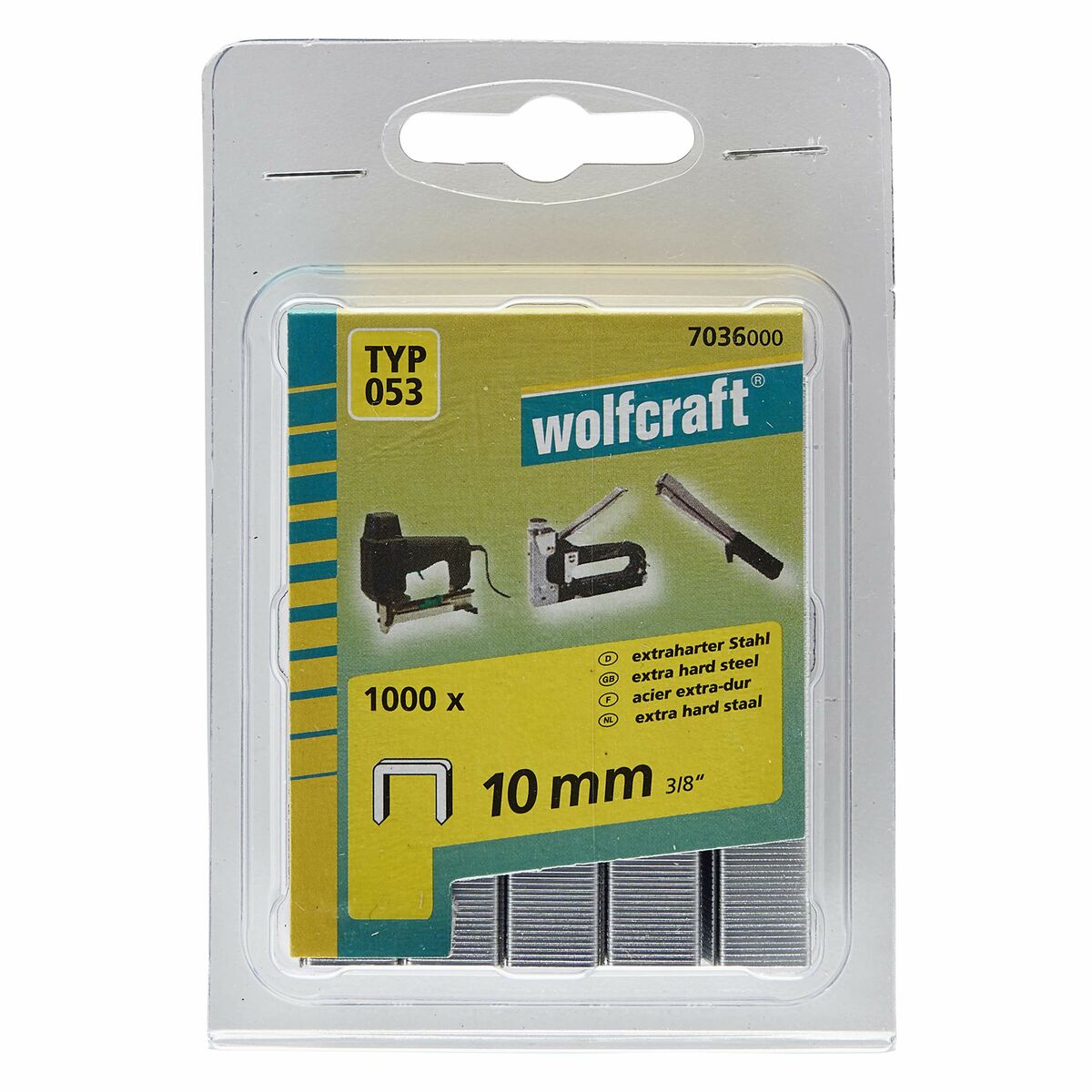 Häftklamrar Wolfcraft 7036000 1000 Unidades Nº 053 - 4