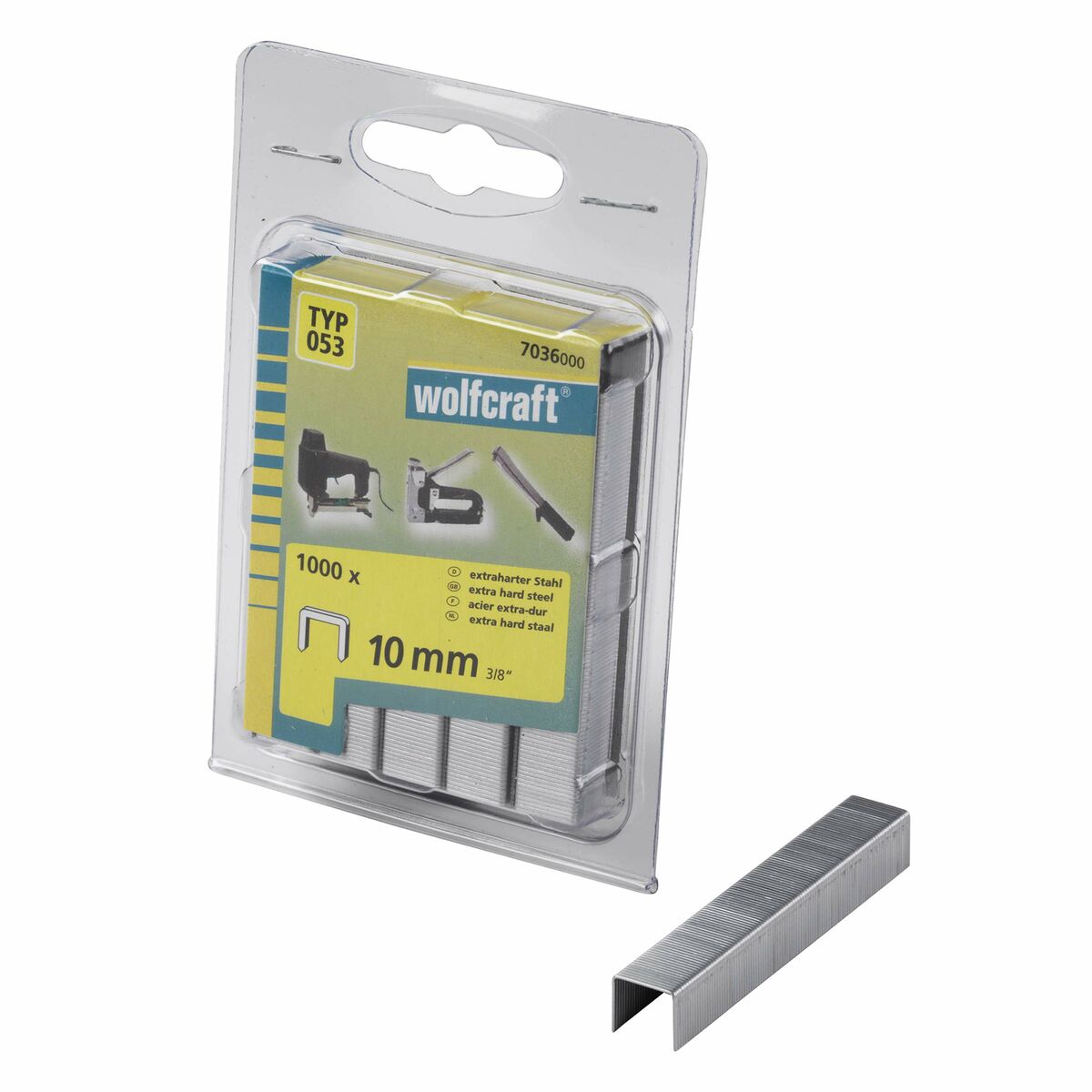 Häftklamrar Wolfcraft 7036000 1000 Unidades Nº 053 - 3