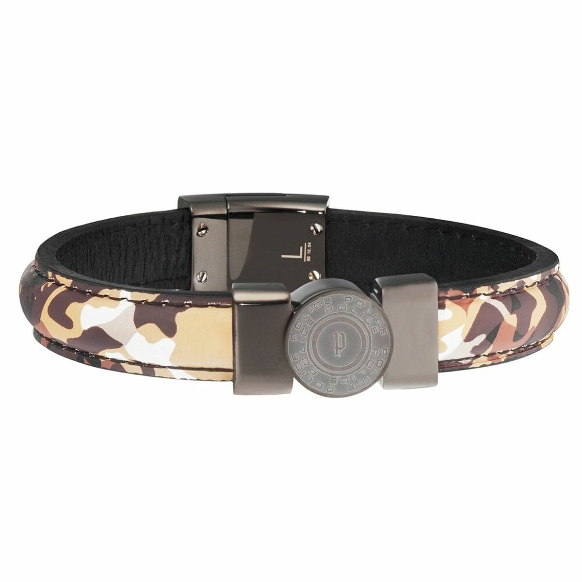 Herrarmband Police PJ25556BLU.02-S Läder 17 cm