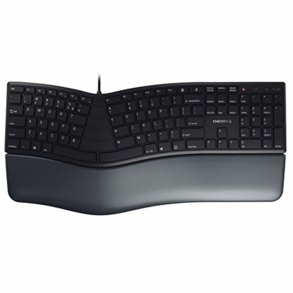 Tangentbord Cherry KC 4500 ERGO Svart Qwerty Spanska QWERTY