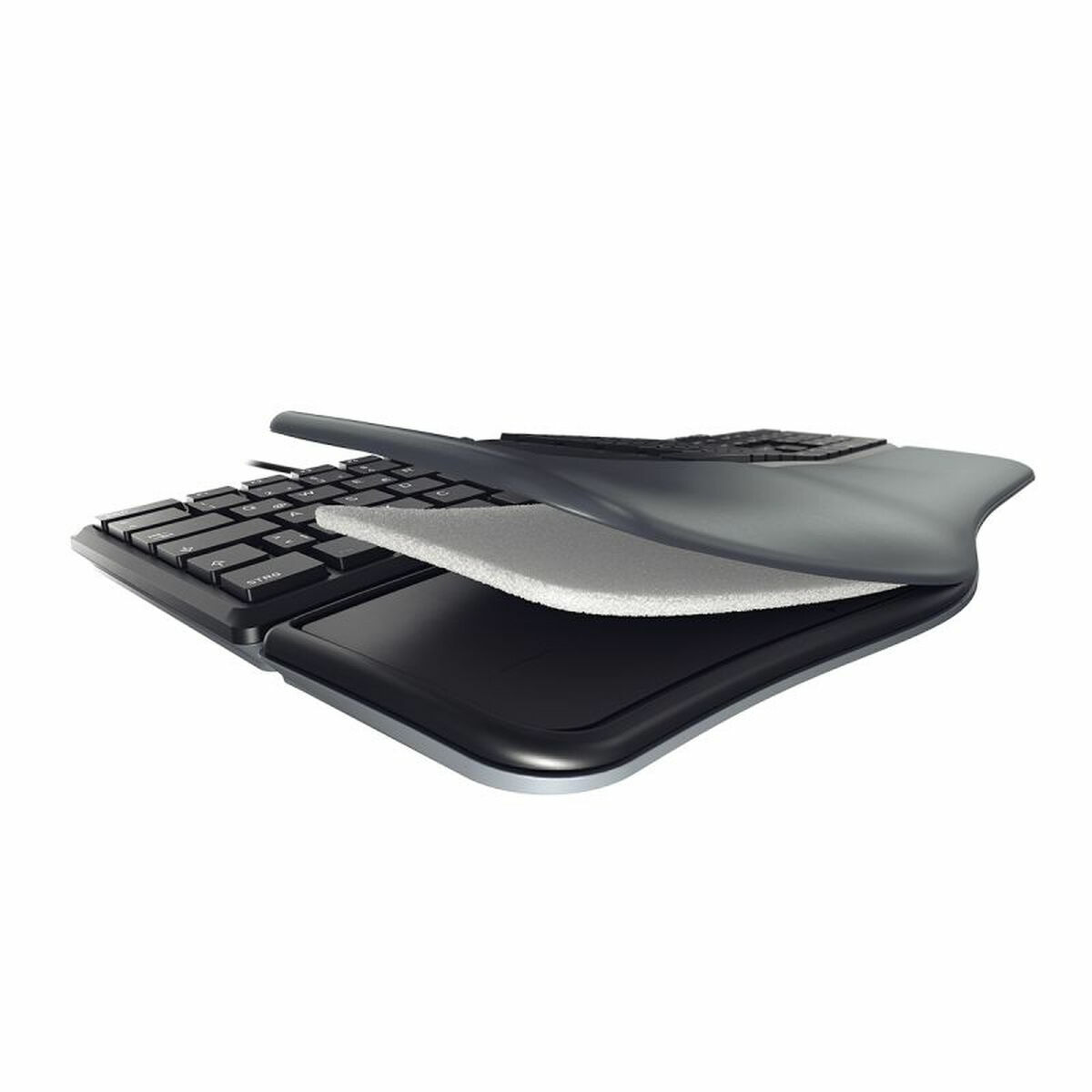 Tangentbord Cherry KC 4500 ERGO Svart Qwerty Spanska QWERTY - 7