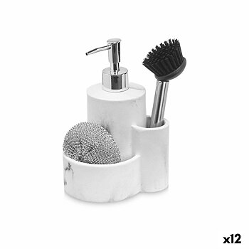 Diskmedelspump 2-i-1 Kinvara Plast Polyresin 14 x 18,5 x 12 cm Kök (12 antal)