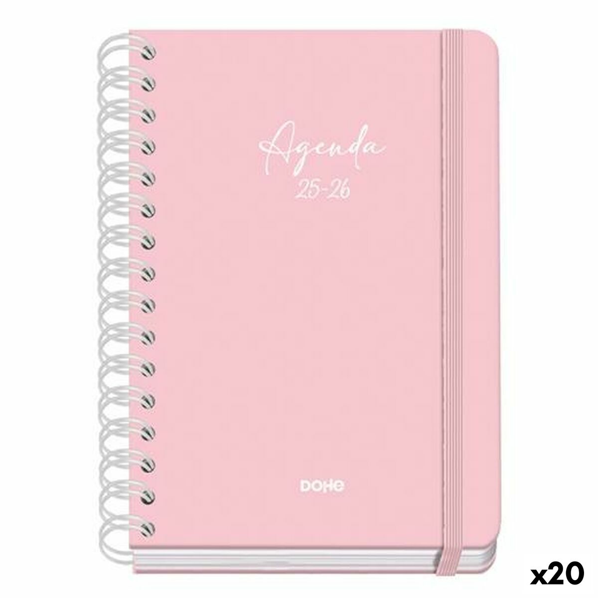 Dagbok DOHE SERENITY WIRE´O Rosa A5 150 x 210 mm 2025-2026 (20 antal)