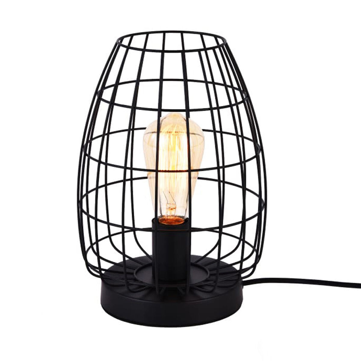Bordslampa EDM 32118 Svart Metall 20 x 27 cm - 3