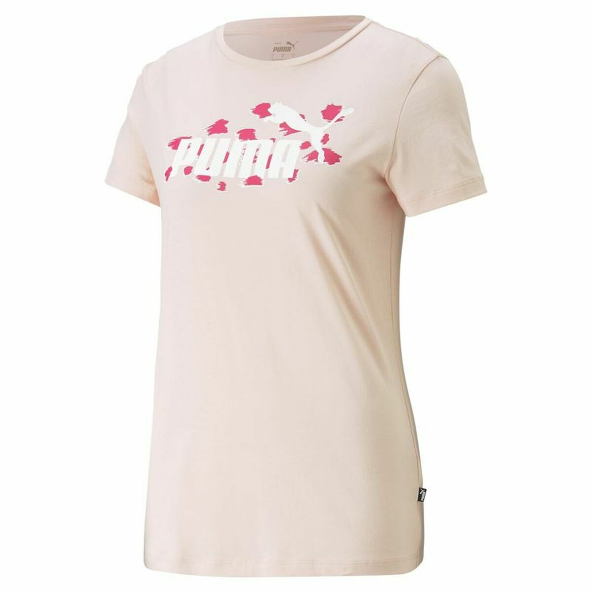 T-shirt med kortärm Dam Puma Ess+ Animal  Lax - 6