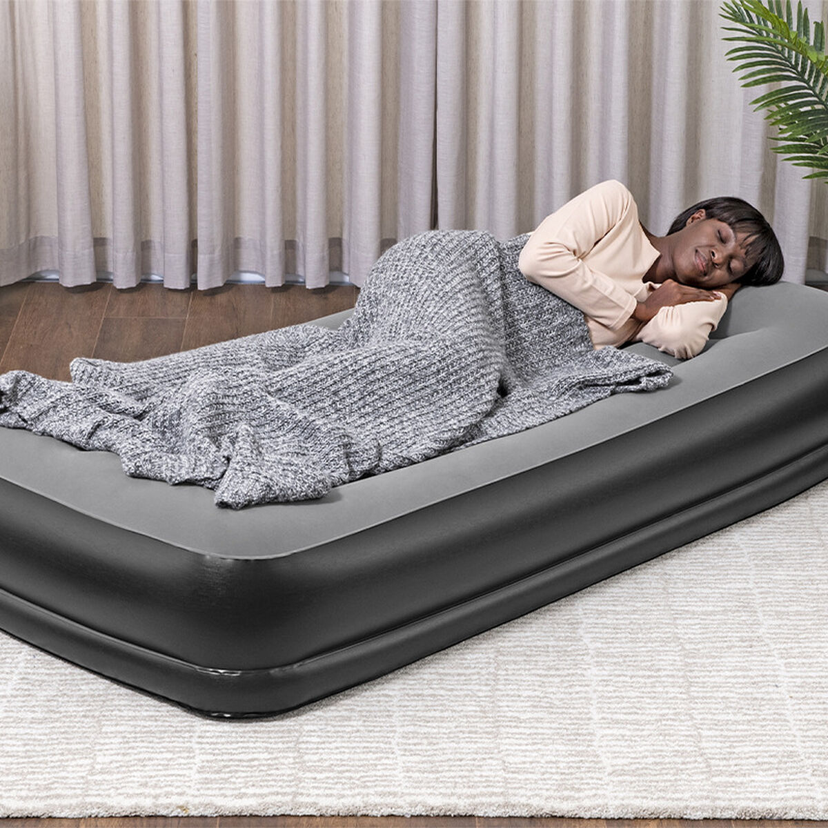 Bestway Enkelbädd med Motor 191x97x36 cm Uppblåsbar och Camping 67723 - 4