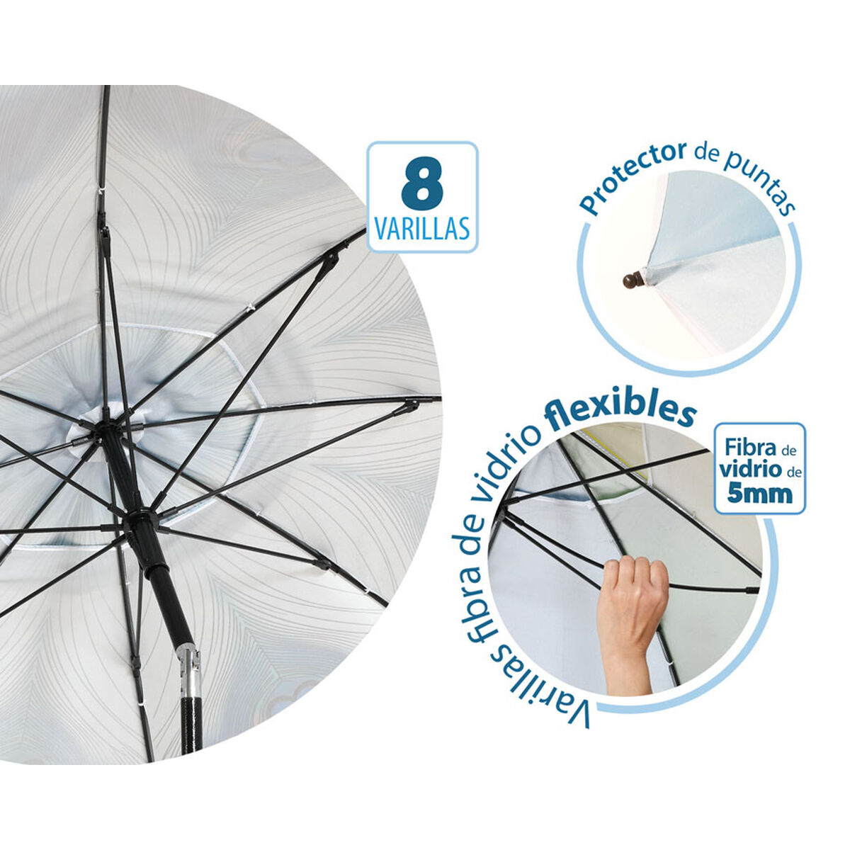 Parasoll 200 cm - 3
