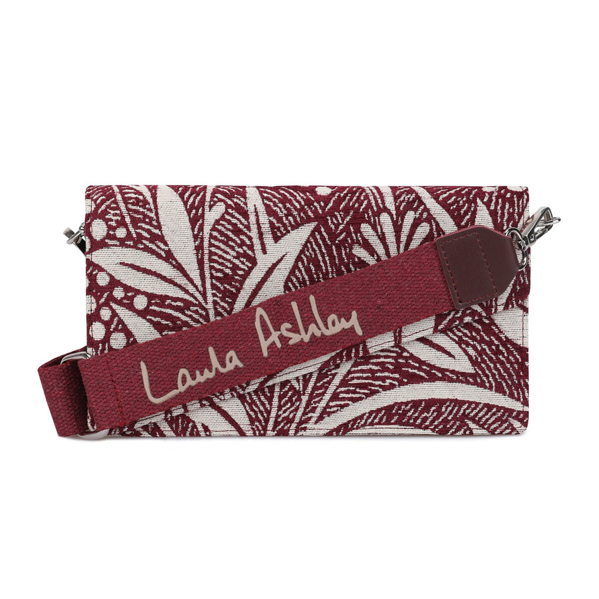 Damväska Laura Ashley CRESTON-FLOWER-CLARET-RED Grå 24 x 13 x 3 cm - 5