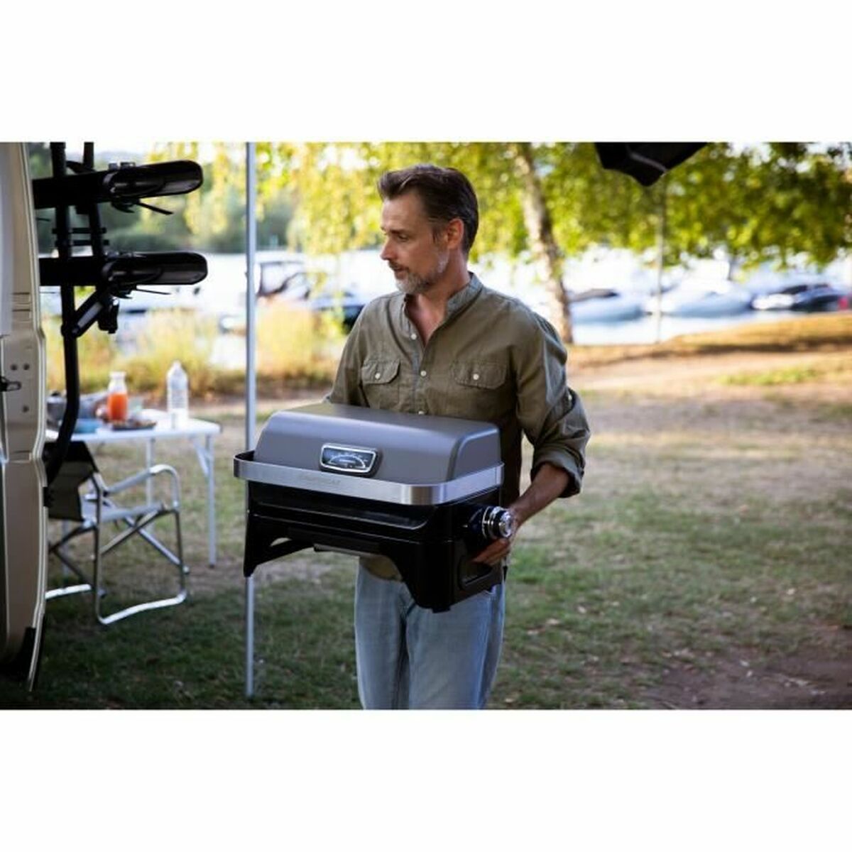 Bärbar Grill Campingaz Attitude 2go CV Metall Rostfritt stål Gjutjärn - 6