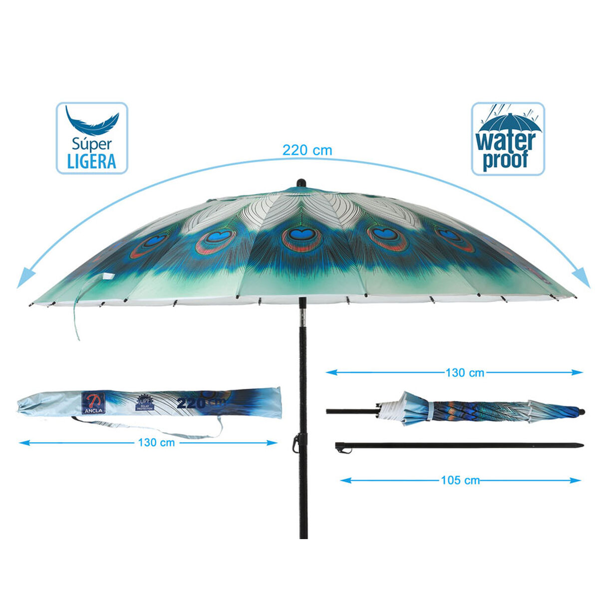 Parasoll 220 cm - 4