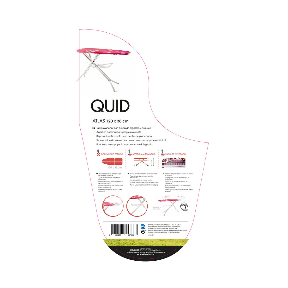 Strykbräda Quid Atlas Metall (120 x 38 cm) - 4