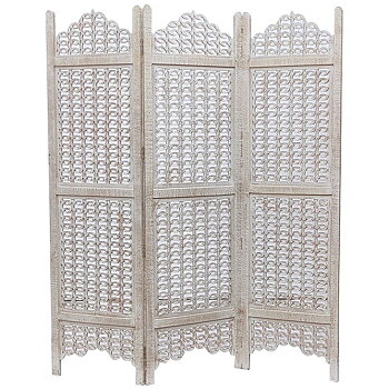 Skärm DKD Home Decor MDF Mangoträ (150 x 2 x 180 cm)