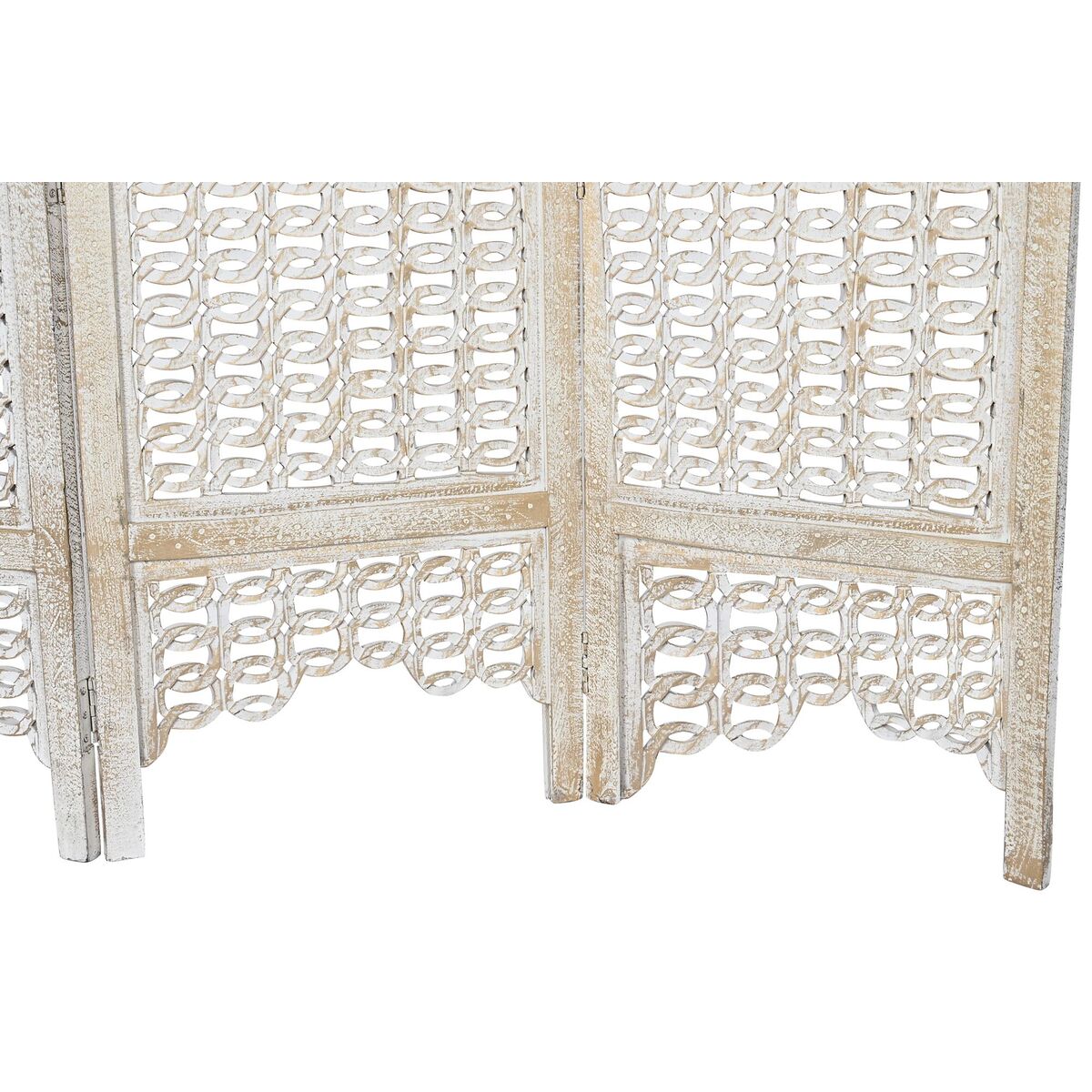 Skärm DKD Home Decor MDF Mangoträ (150 x 2 x 180 cm) - 3