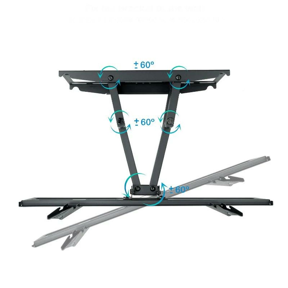 TV-fäste med arm TooQ LP7866TN-B 40 kg - 2