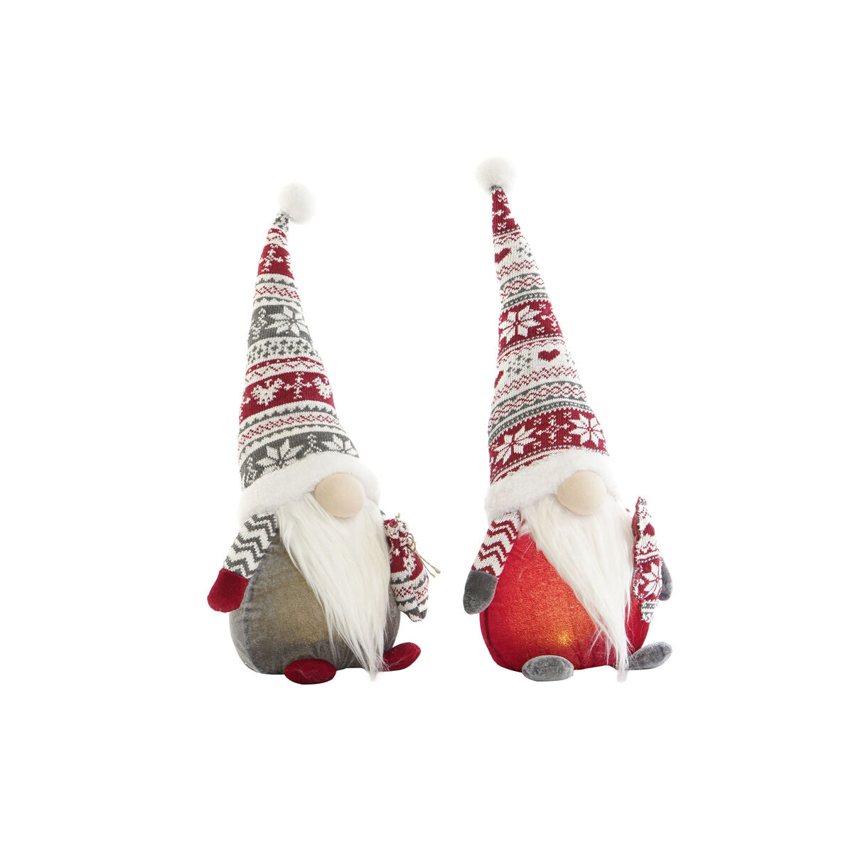 Julgranskula DKD Home Decor Multicolour Gnom 23 x 16 x 50 cm (2 antal)