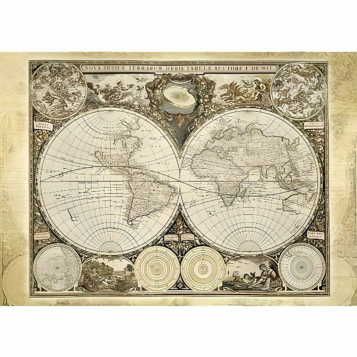 Pussel Schmidt Spiele Historical World Map Adult 2000 Delar - 2
