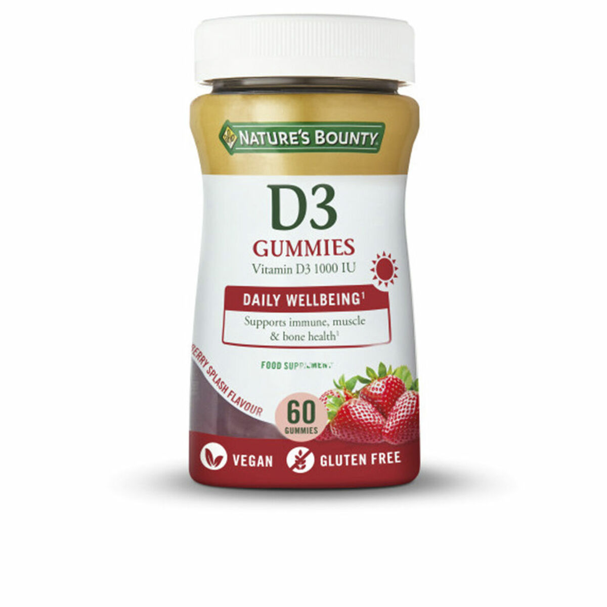 D-vitamin Nature's Bounty Vitamina Ui D3-vitamin (x60)