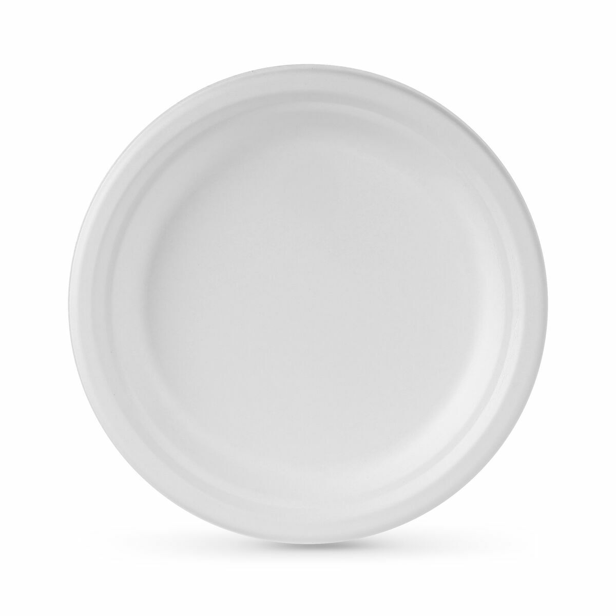 Tallriksset Algon Engångsanvändning Vit Sockerrör 22 cm (24 antal) - 3