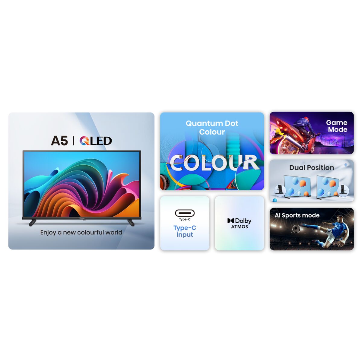 Smart TV Hisense 32A5NQ Full HD 32" LED HDR D-LED QLED - 2