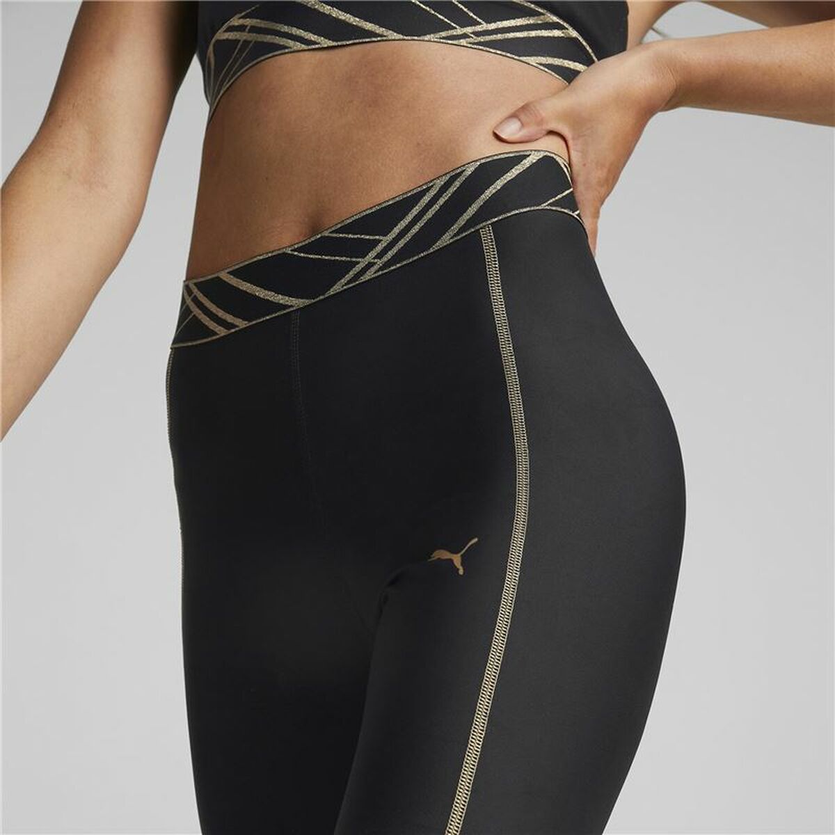Sport-leggings, Dam Puma Deco Glam Svart - 2